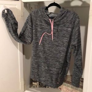 Hoodie with thumb holes on sleeves
